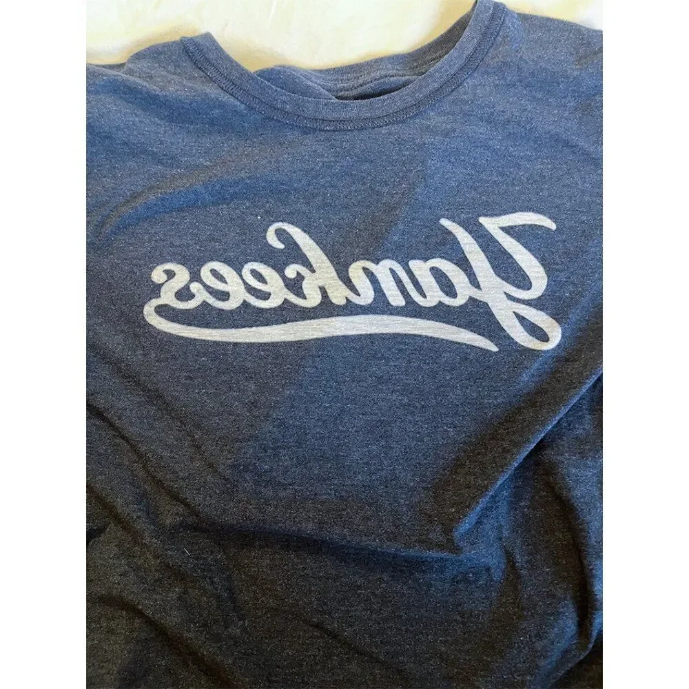 MLB Nike NY Yankees T Shirt | Bleach Effect Logo Short Sleeve Tee